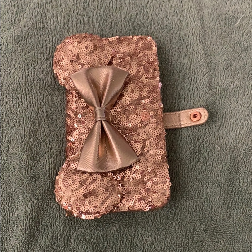Rose gold iPhone 8plus wallet case